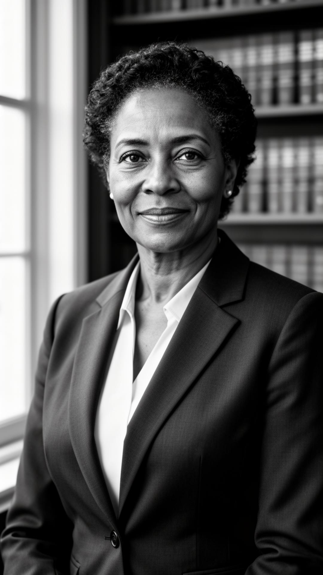 Adrienne D. Edward arguing in court